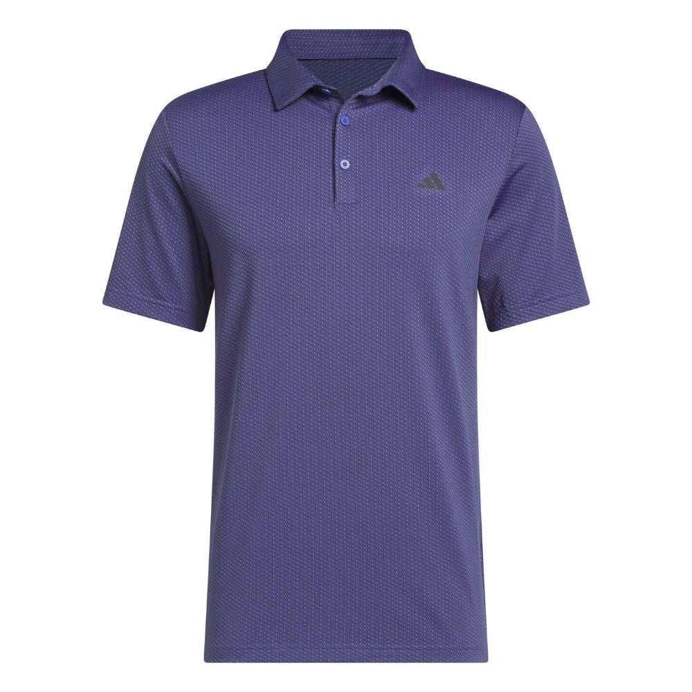 adidas Performance Textured Men's Golf Polo 2026 - HZ6893 Dual Indigo / Black M