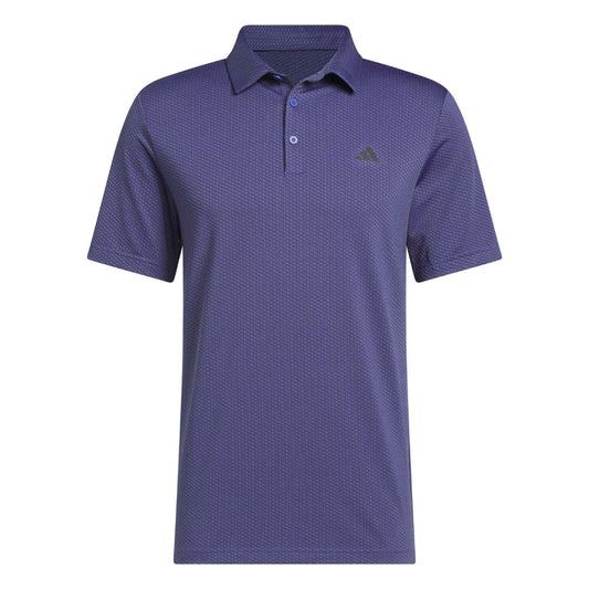 adidas Performance Textured Men's Golf Polo 2026 - HZ6893 Dual Indigo / Black M