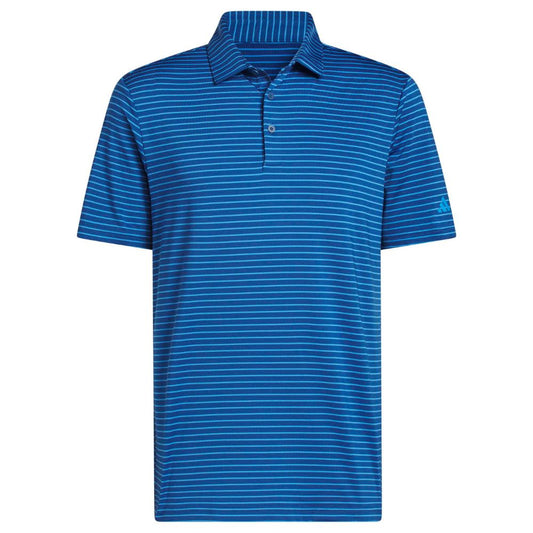 adidas Performance Two-Colour Stripe Men's Golf Polo 2026 - JY5432 Dusky Petrol / Lucid Ray Blue M