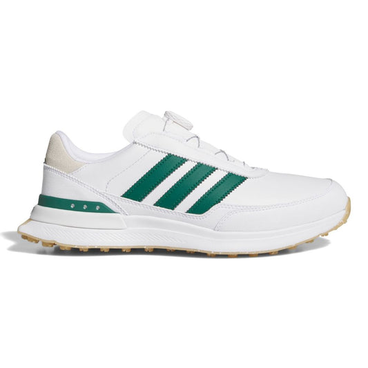 adidas S2G BOA Men's Spikeless Golf Shoes 2026 - JQ3463 White / Collegiate Green / Gum 7