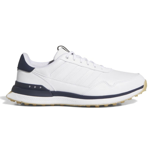 adidas S2G Leather Men's Spikeless Golf Shoes 2026 - HQ5054 White / White / Collegiate Navy 7