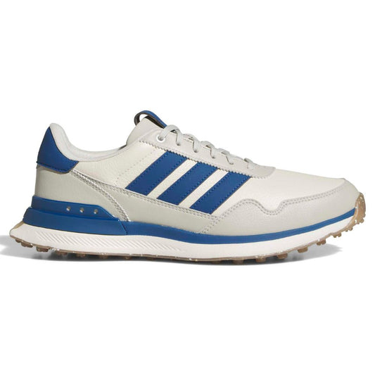 adidas S2G Leather Men's Spikeless Golf Shoes 2026 - JQ9313 Charl White / Dusky Petrol / Wonder Allium 7