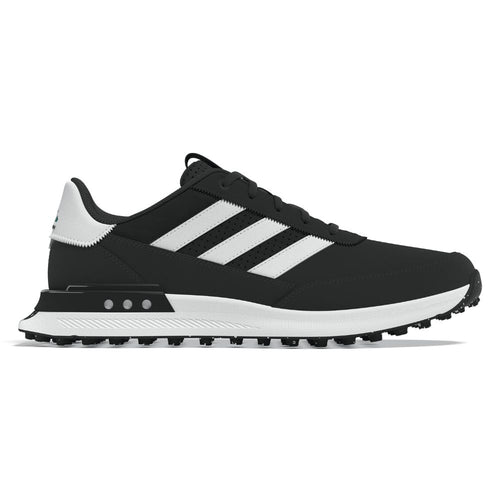 adidas S2G SL Mens Spikeless Leather Golf Shoes 2025 - JS1892 Core Black / White / Pure Teal 8