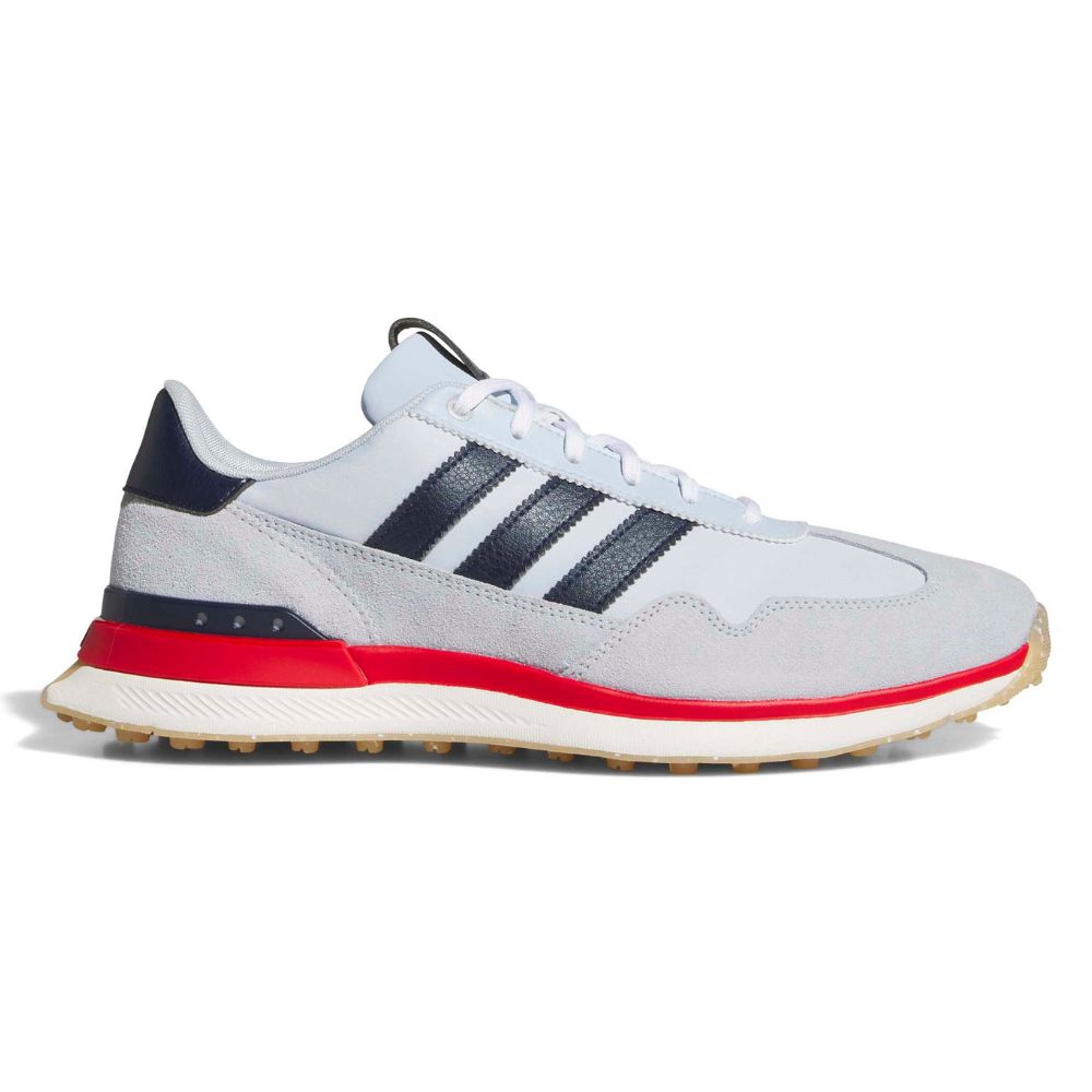 adidas S2G TEX Men's Spikeless Golf Shoes 2026 - HP7089 Crystal Sky / Collegiate Navy / Better Scarlet 7