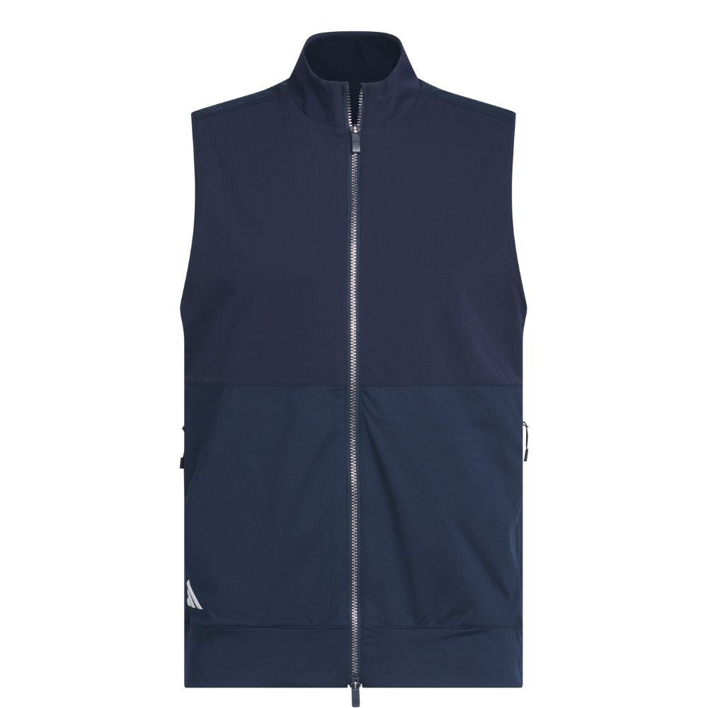 adidas Tour Full Zip Golf Gilet Vest 2025 - IK3061 Collegiate Navy M