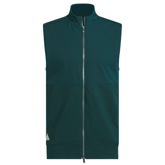 adidas Tour Full Zip Golf Gilet Vest 2025 - JX7243 Aurora Ivy M