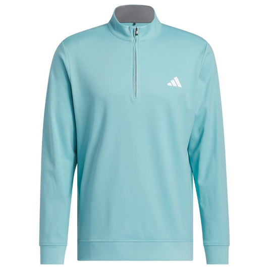 adidas Ulitimate365 Classic 1/4 Zip Mens Golf Pullover 2025 - JX4439 Mint Tone M