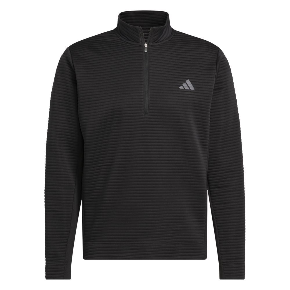 adidas Ultimate 365 DWR Textured 1/4 Zip Golf Pullover 2025 - JJ1751 Black M