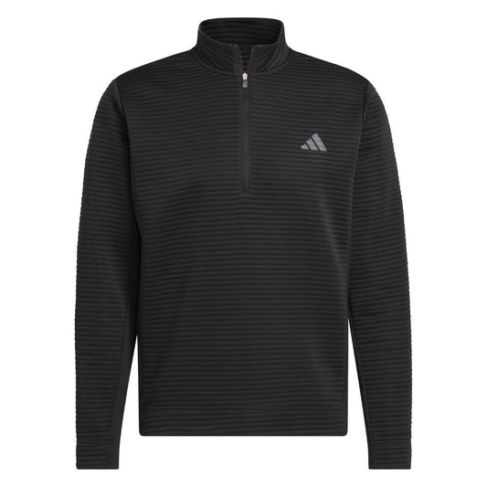 adidas Ultimate 365 DWR Textured 1/4 Zip Golf Pullover 2025 - JJ1751 Black M
