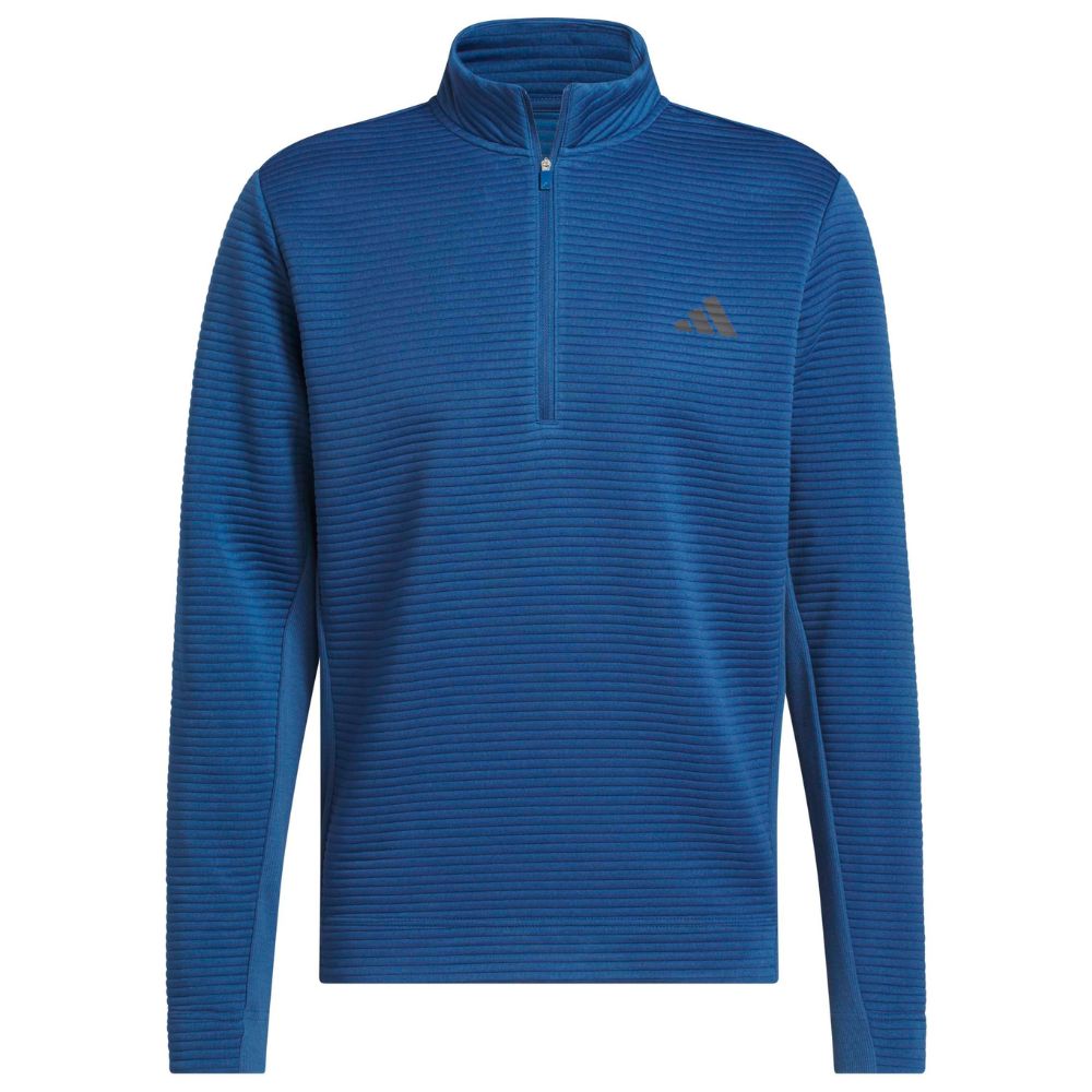 adidas Ultimate365 DWR Textured 1/4 Zip Men's Golf Pullover 2026 - KB9267 Dusky Petrol M