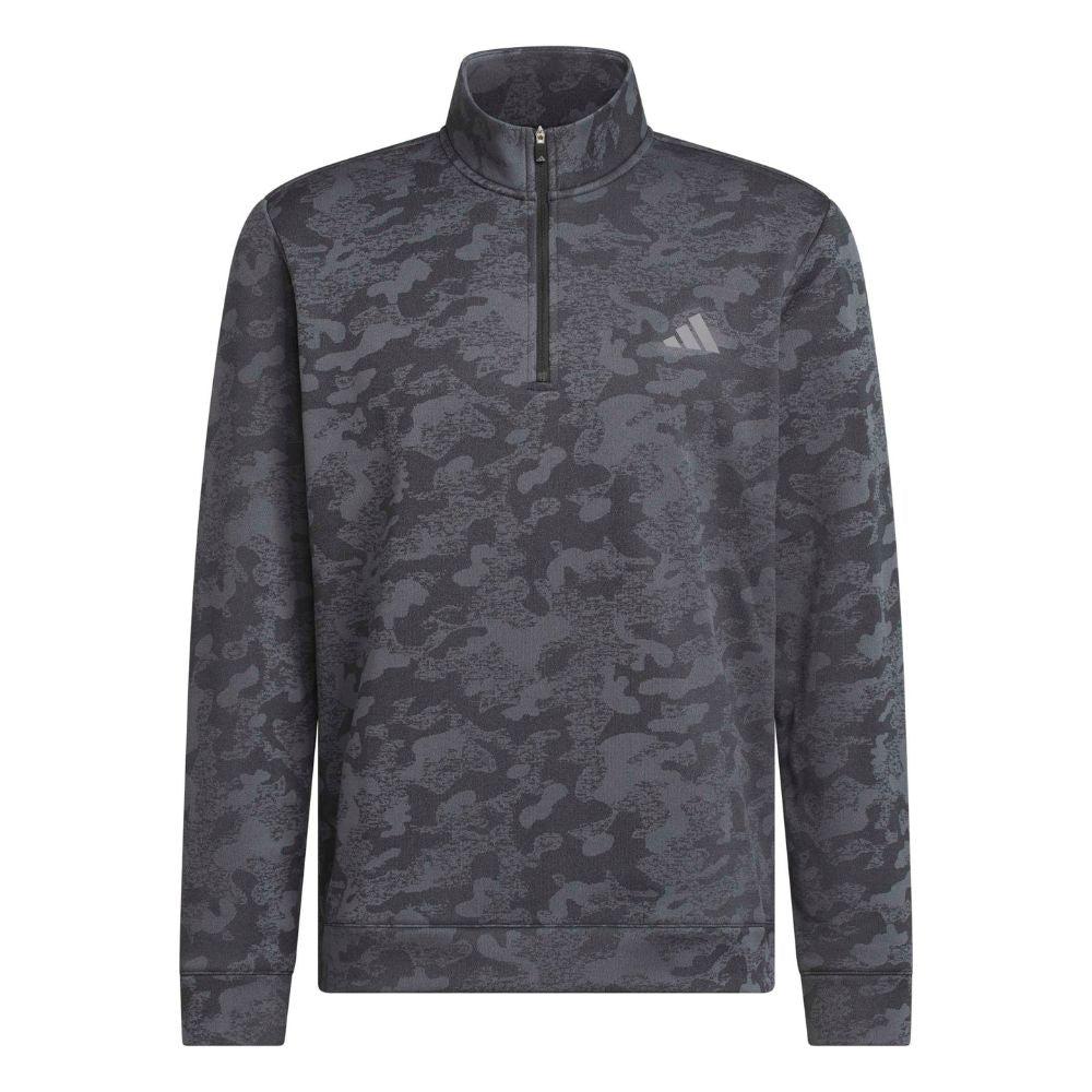 adidas Ultimate365 Men's Durable Water Repellent 1/4 Zip Golf Pullover 2026 - KG7169 Black / Grey Four M