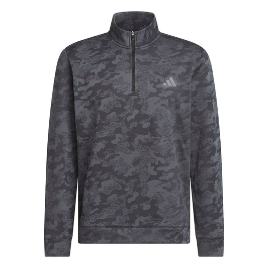 adidas Ultimate365 Men's Durable Water Repellent 1/4 Zip Golf Pullover 2026 - KG7169 Black / Grey Four M