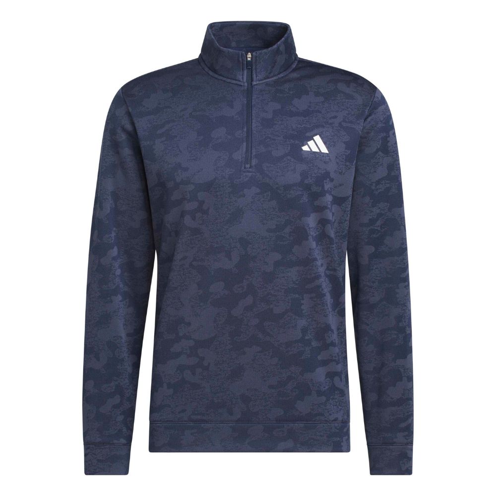 adidas Ultimate365 Men's Durable Water Repellent 1/4 Zip Golf Pullover 2026 - KW1747 Collegiate Navy / Shadow Navy M
