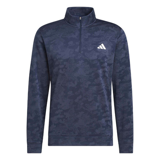 adidas Ultimate365 Men's Durable Water Repellent 1/4 Zip Golf Pullover 2026 - KW1747 Collegiate Navy / Shadow Navy M