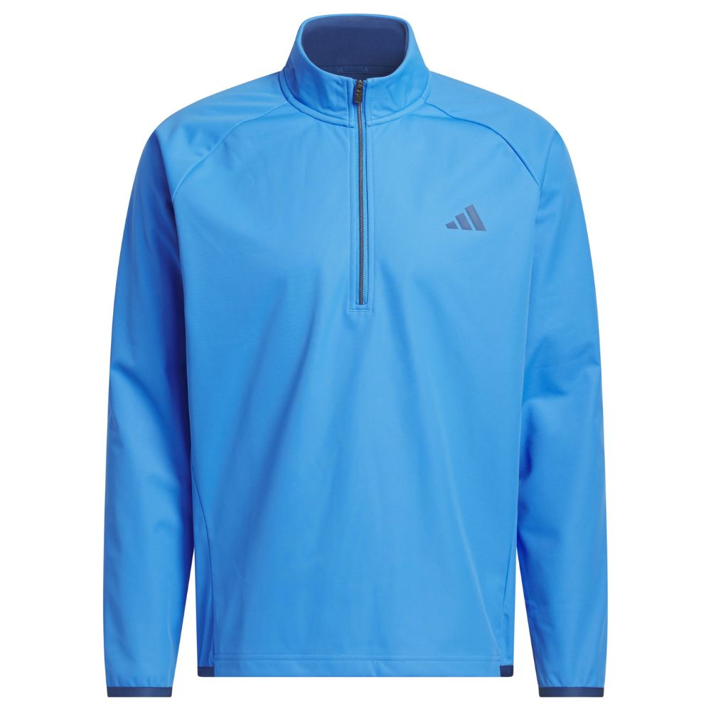 adidas Ultimate365 Durable Water Repellent Wind 1/4 Zip Men's Golf Top 2026 - JY5233 Lucid Ray Blue / Dusky Petrol M