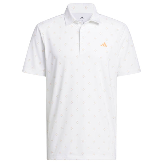 adidas Ultimate365 Essence Print ClimaCool Men's Golf Polo 2026 - KB1373 White M