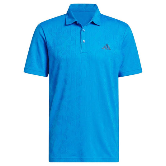 adidas Ultimate365 Jacquard Men's Golf Polo 2026 - KE7711 Lucid Ray Blue M
