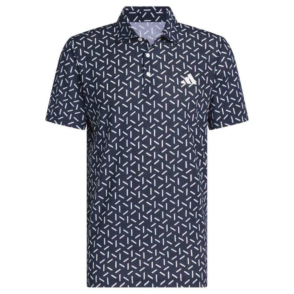 adidas Ultimate365 Mesh Print ClimaCool Men's Golf Polo 2026 - KE7707 Collegiate Navy M