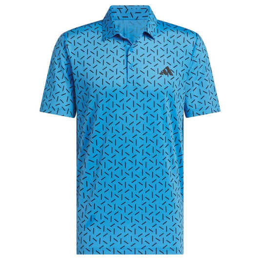 adidas Ultimate365 Mesh Print ClimaCool Men's Golf Polo 2026 - KE7710 Lucid Ray Blue M