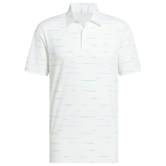 adidas Ultimate365 Mesh Print Mens Golf Polo Shirt 2025 - KA7906 White M