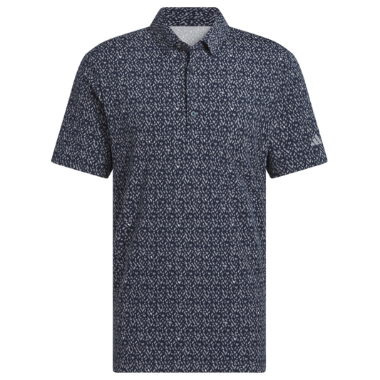 adidas Ultimate365 Micro Argyle Mens Golf Polo Shirt 2025 - JL5273 Collegiate Navy / Grey Three M