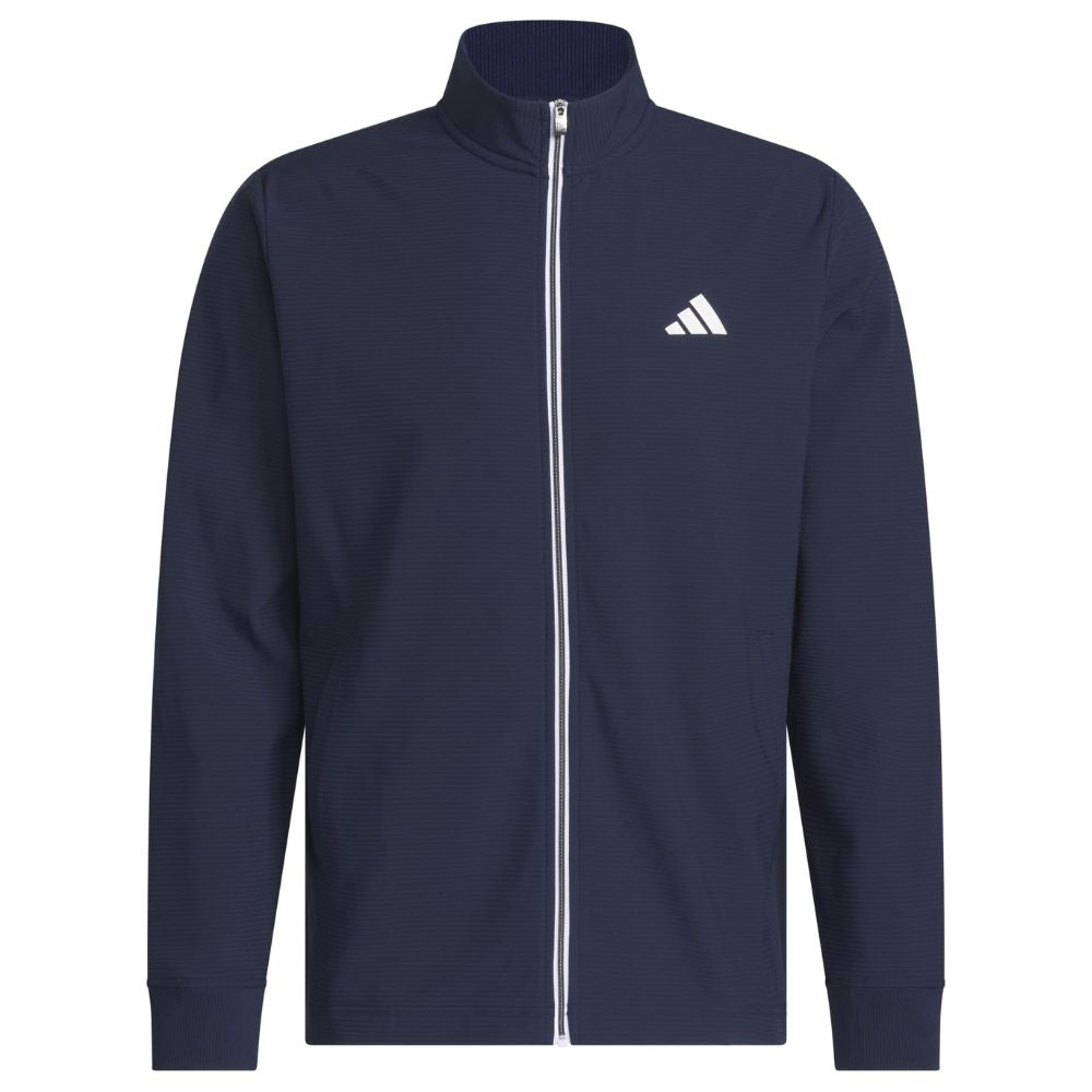 adidas Ultimate365 Textured Woven Full Zip Men's Golf Jacket 2026 - JY5237 Collegiate Navy M