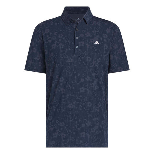 adidas Ultimate365+ Climacool Butterspun Mighty Blossom Print Men's Golf Polo 2026 - KU1175 Collegiate Navy M