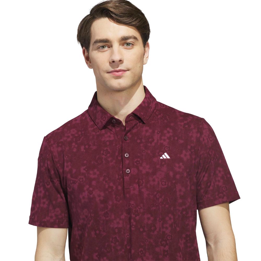 adidas Ultimate365+ Climacool Butterspun Mighty Blossom Print Men's Golf Polo 2026 - KU1176