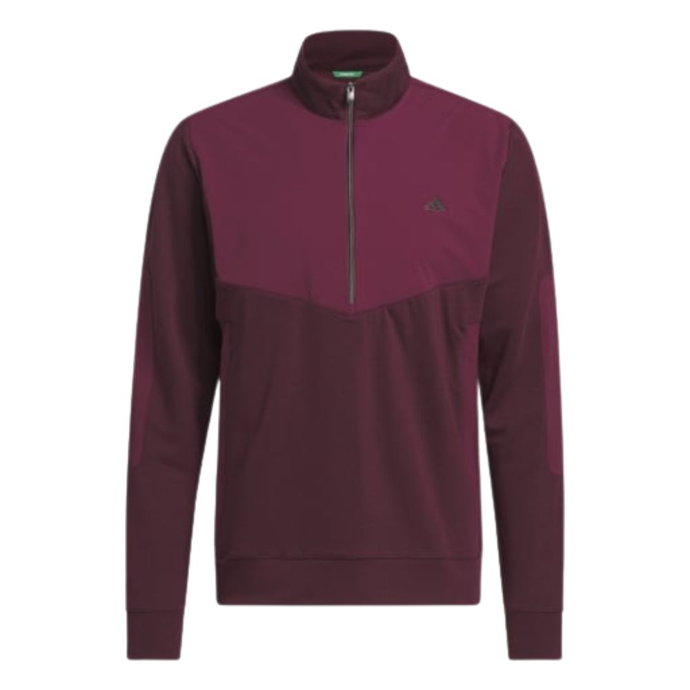 adidas Ultimate365+ Men's Course Control Hybrid 1/4 Zip Golf Pullover 2026 - KW1741 Maroon M