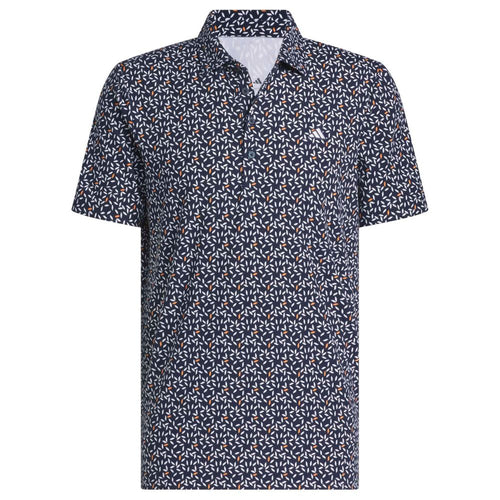 adidas Ultimate365+ Soft Print Men's Golf Polo 2026 - KF0350 Collegiate Navy / White M