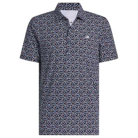 adidas Ultimate365+ Soft Print Men's Golf Polo 2026 - KF0350 Collegiate Navy / White M