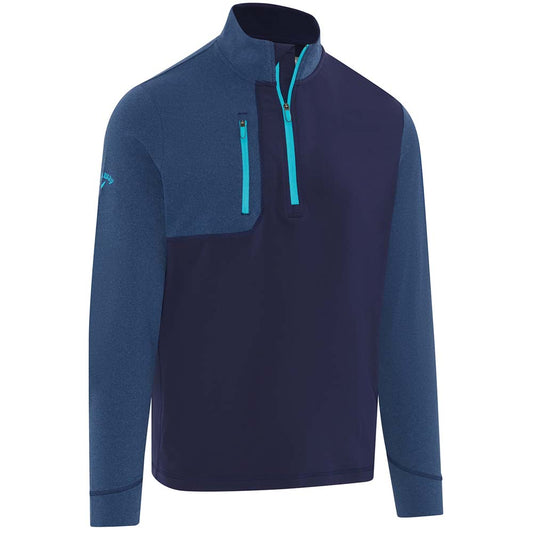 Callaway Golf Aquapel Mixed Media Pullover Top CGKFD015 Peacoat / Navy 410 M 