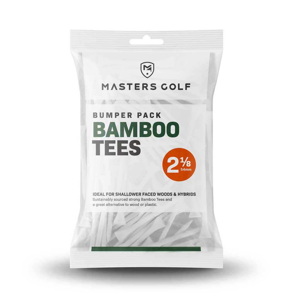 Masters Golf Bamboo Standard White Tees Bumper Pack 2 1/8"  