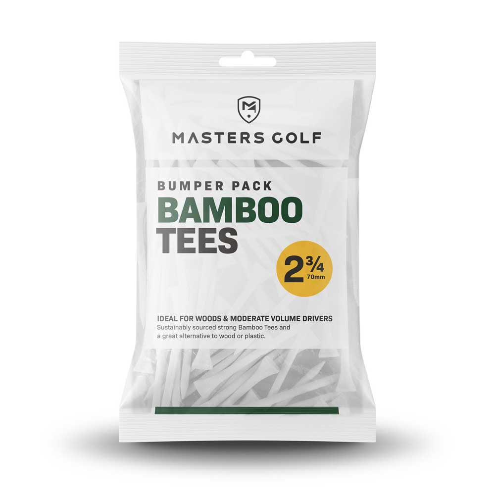 Masters Golf Bamboo Standard White Tees Bumper Pack 2 3/4"  