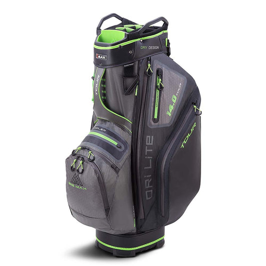Big Max Dri Lite Tour 14 Way Golf Cart Bag Charcoal / Black / Lime  