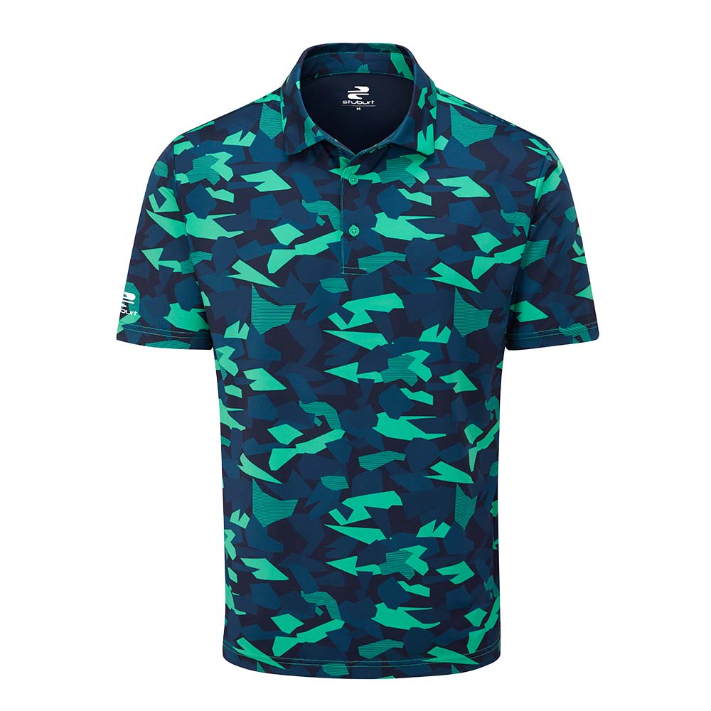Stuburt Bullfinch Men's Golf Polo Shirt Bermuda Grass Size Options