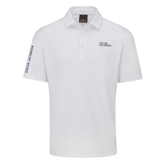 Oscar Jacobson Bullock Tour Golf Polo Shirt - White White M