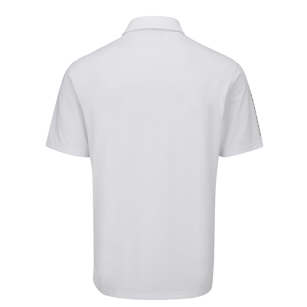 Oscar Jacobson Bullock Tour Golf Polo Shirt 2024 - White   