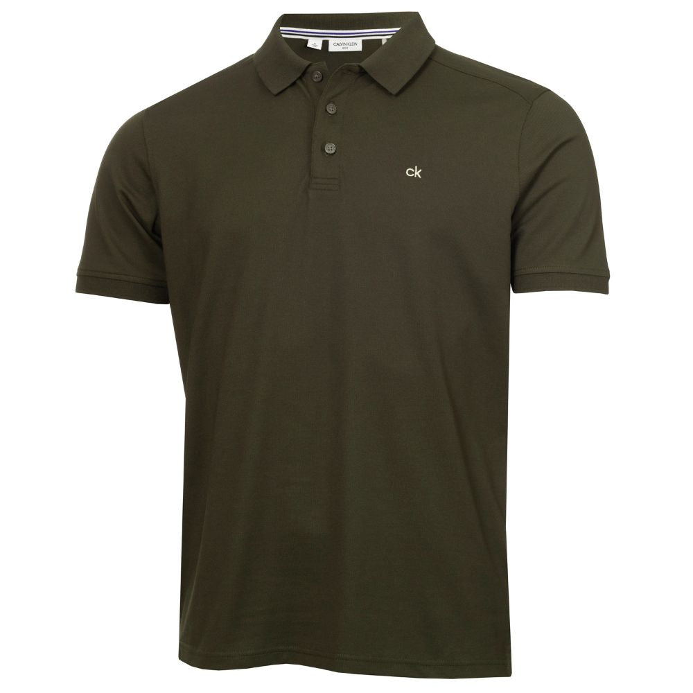 Calvin Klein Campus Mens Golf Polo Shirt C9429 Hunter Green S 