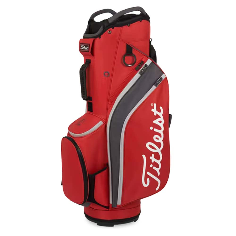 Titleist Golf Cart 14 Way Cart Bag Dark Red / Graphite / Grey  