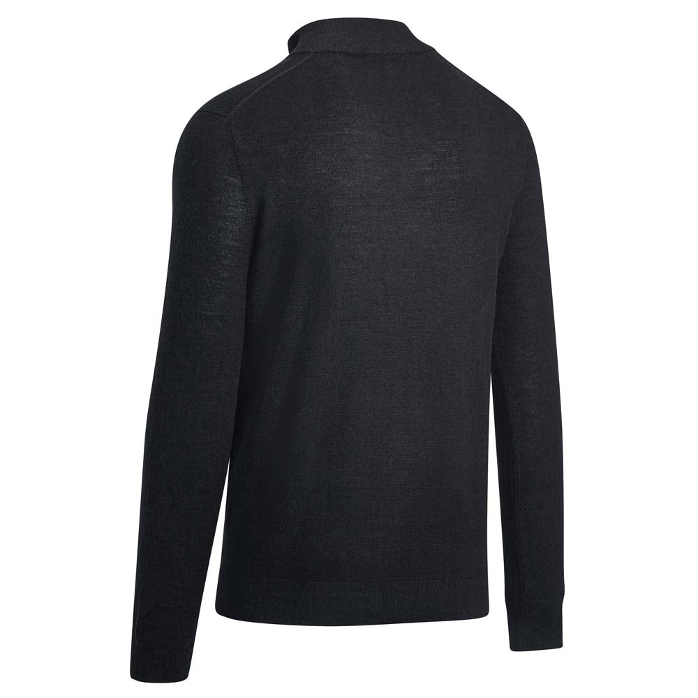 Callaway Blended Merino 1/4 Zip Mens Golf Sweater CGGF80M1 - Black Ink