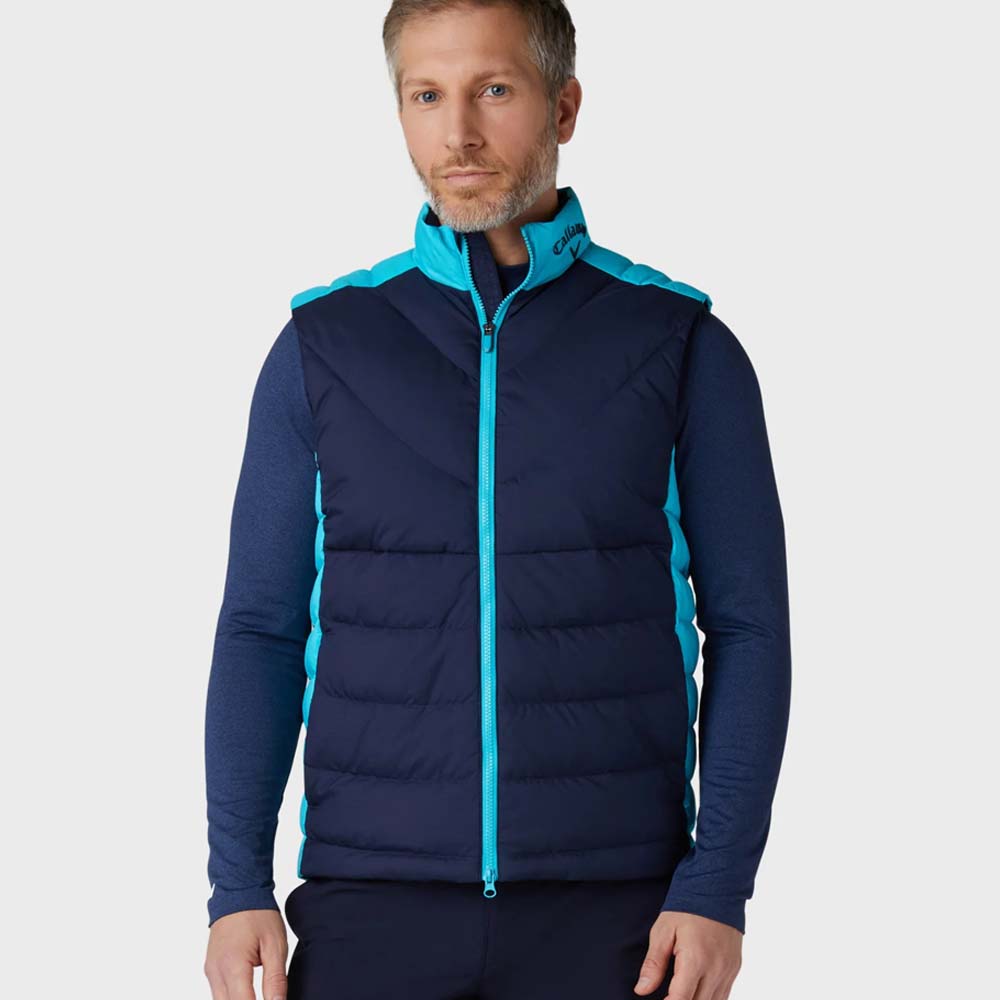 Callaway Golf Quilted Premium Gilet Vest CGRFD051 Peacoat Navy 410 S 