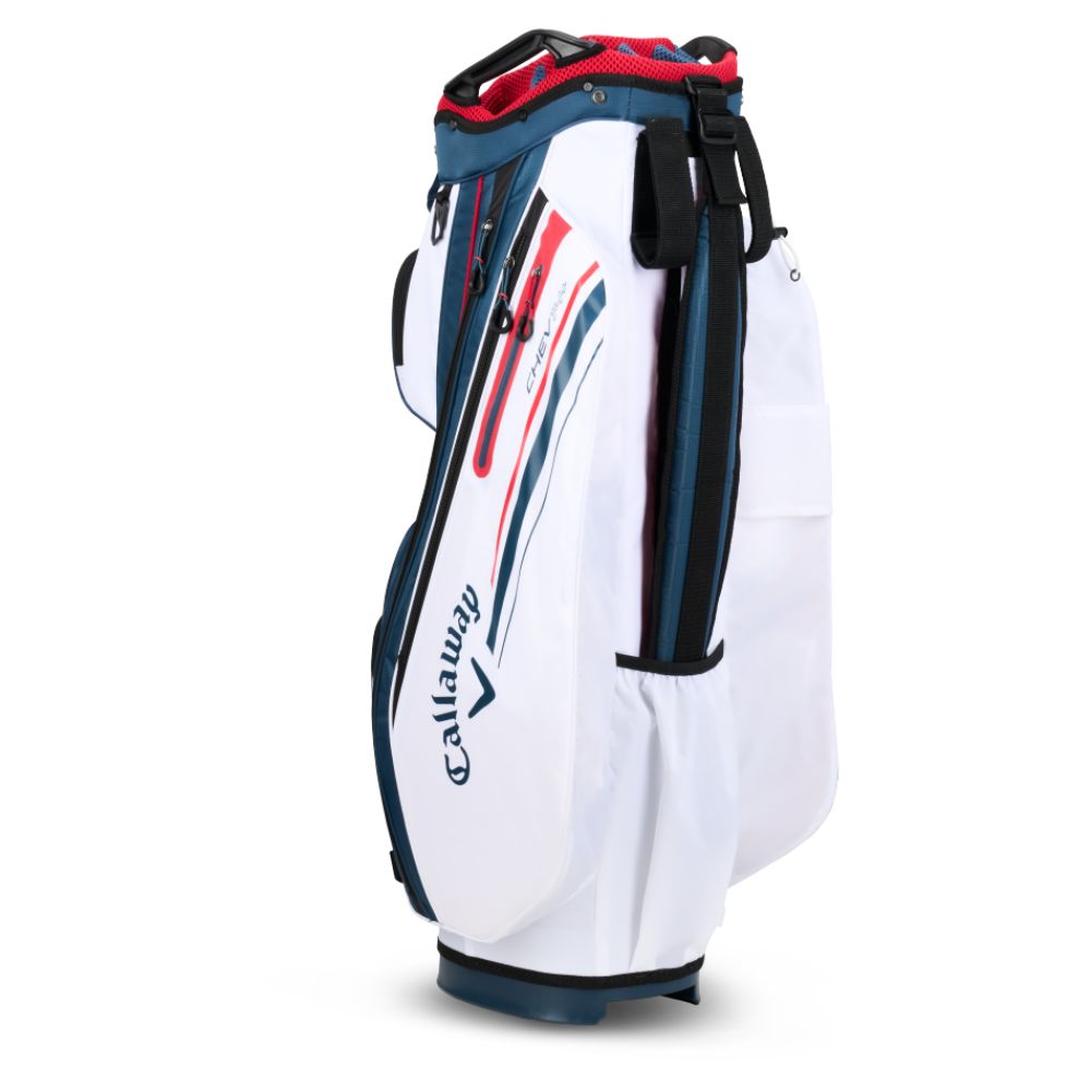 Callaway Golf Chev 14+ Cart Bag 2024 - Navy White Red   