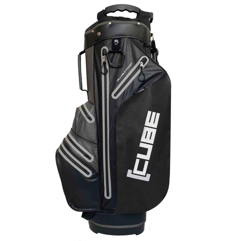 Cube Golf Waterproof 14 Way Cart Bag Black/Grey  