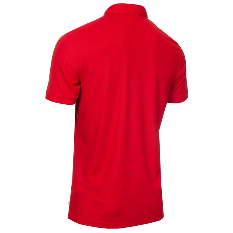 Calvin Klein Golf Monogram Polo Shirt CKMS24882 Red   