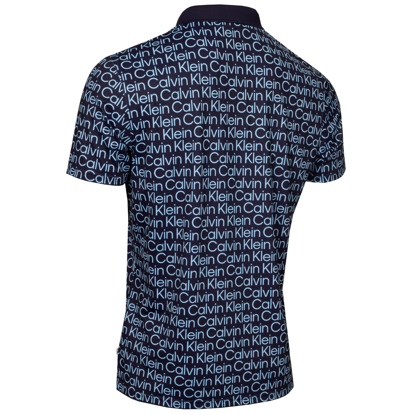 Calvin Klein Golf Print Polo Shirt CKMS24877 Blue   