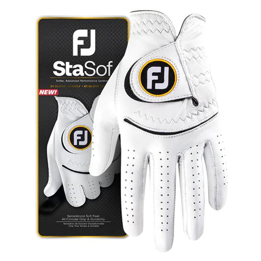 Footjoy StaSof Leather Golf Glove - 3 For 2 Limited Offer S Left Hand (Right Handed Golfer)