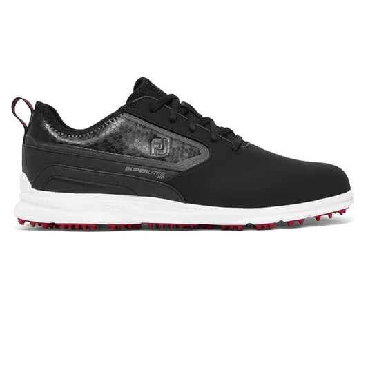 Footjoy Superlites XP Mens Spikeless Golf Shoes 58094 Black / White / Red 58094 7 