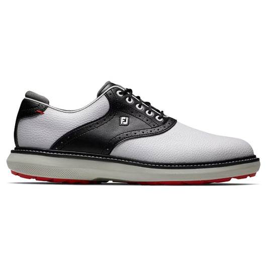 Footjoy Traditions Spikeless Golf Shoes White / Black / Grey 57924 8 