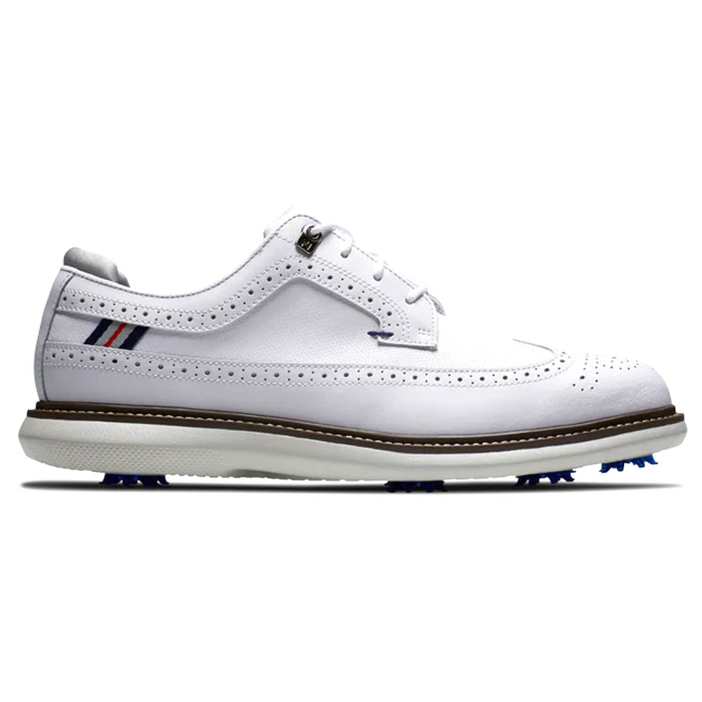Footjoy Traditions Mens Golf Shoes White Wingtip 57910M 7 